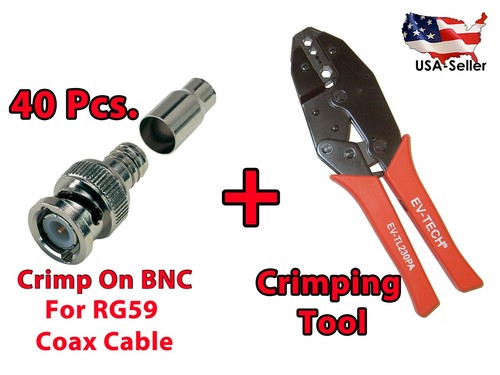 40x crimpatrice bnc maschio - crimpatrice,