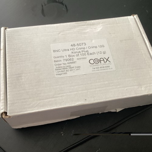 Bnc ultra crimp - hd, 12g